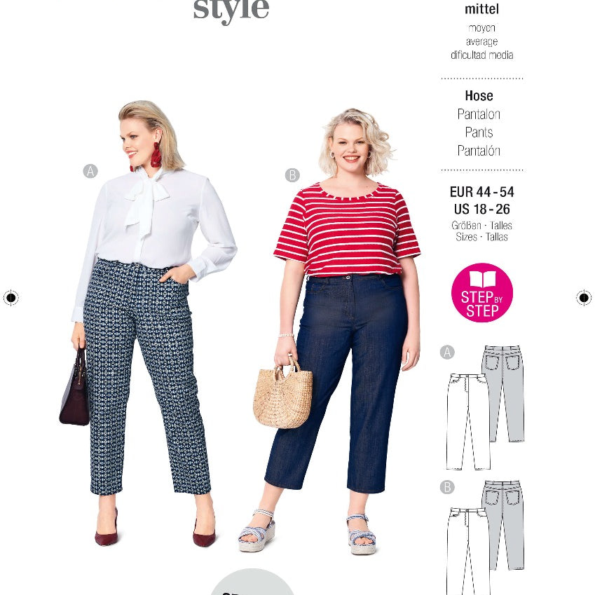 Patrón Burda 6103 Pantalones - Ribes y Casals