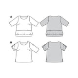 Patrón Burda 6105 Blusas - Ribes y Casals