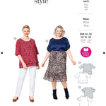 Patrón Burda 6105 Blusas - Ribes y Casals