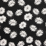 Black and White Daisy Bambula Gauze - Ribes y Casals