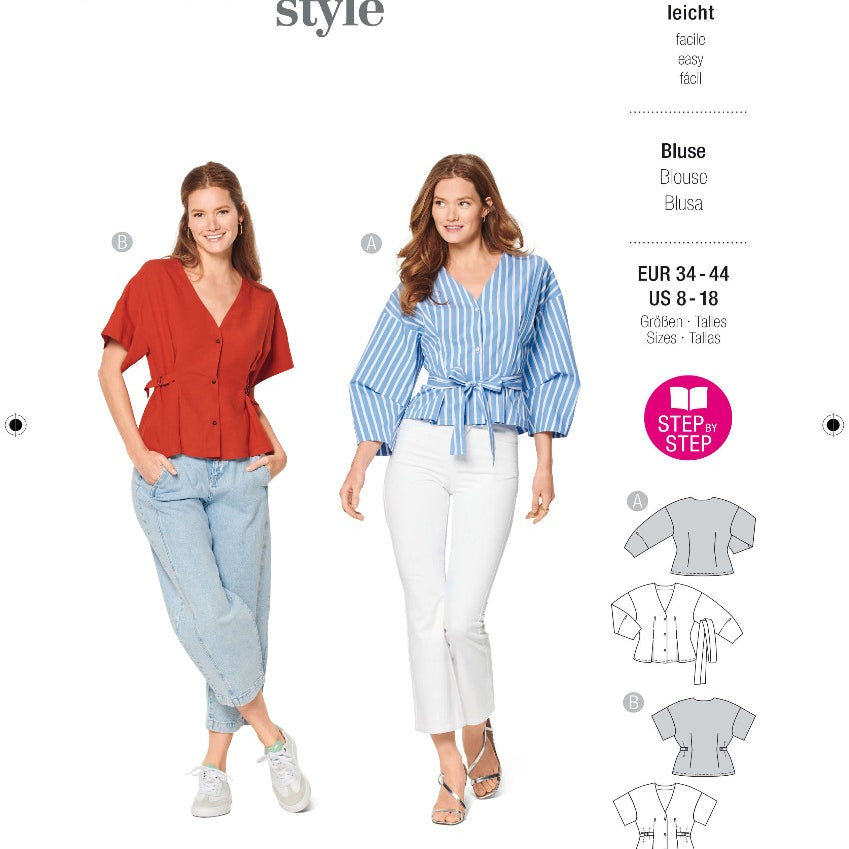 Patrón Burda 6135 Blusa - Ribes y Casals