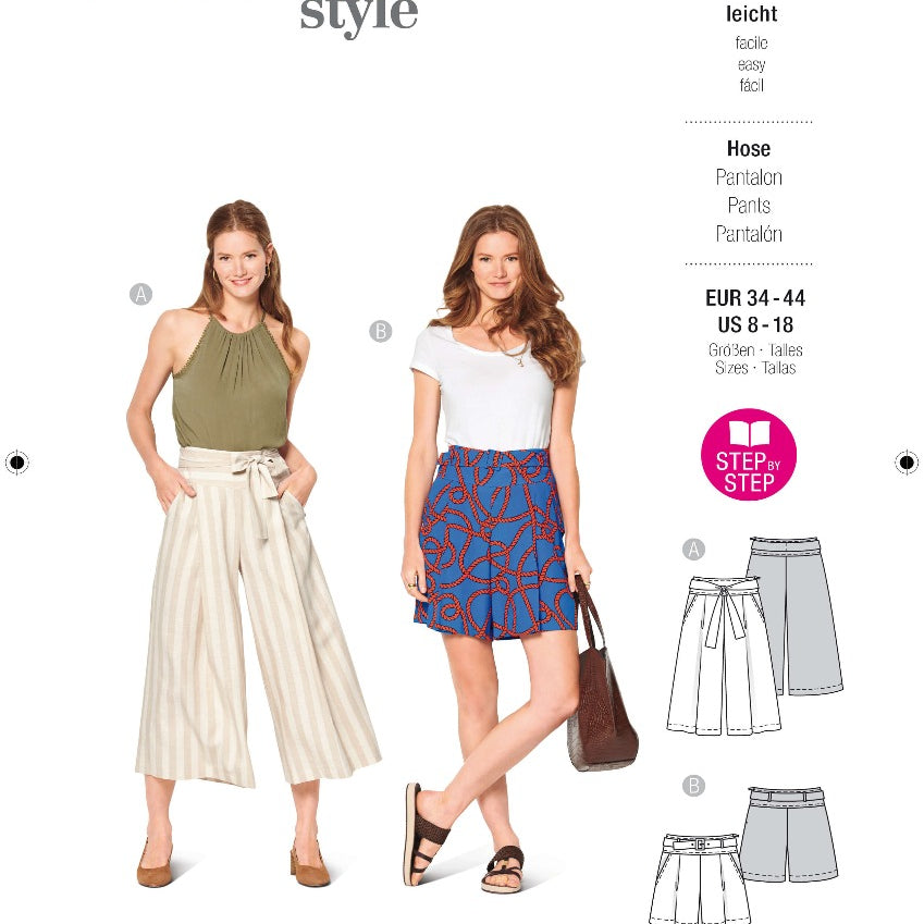 Patrón Burda 6138 Falda y Pantalón - Ribes y Casals