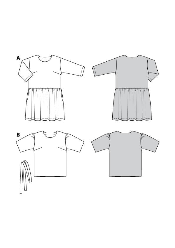 Patrón Burda 6139 Vestido y Túnica - Ribes y Casals