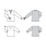 Patrón Burda 6146 Blusas - Ribes y Casals