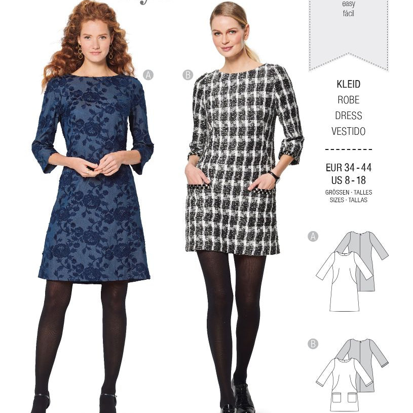Burda Sewing Pattern 6149 Dress - Ribes y Casals