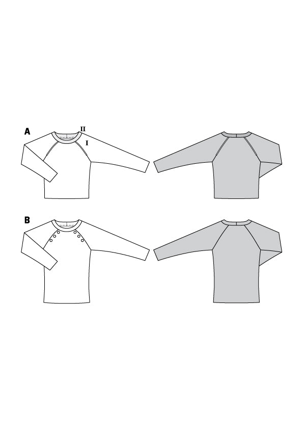 Burda Sewing Pattern 6151 Sweater - Ribes y Casals