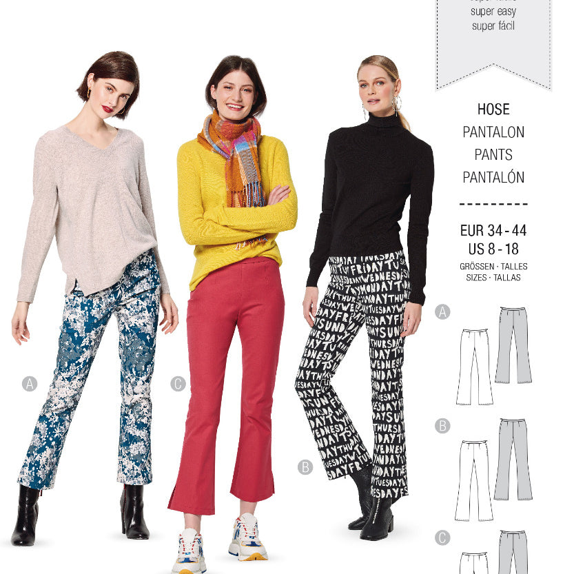 Burda Sewing Pattern 6152 Pants - Ribes y Casals