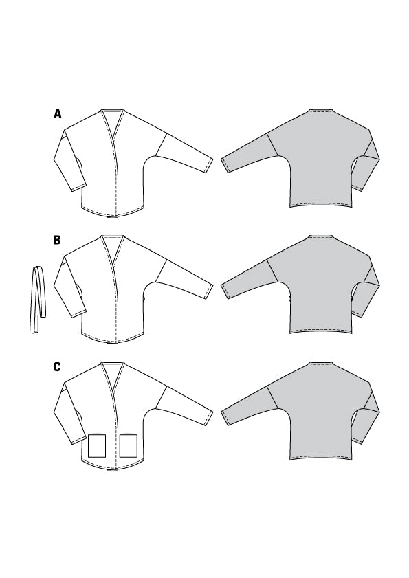 Burda Sewing Pattern 6153 Jacket - Ribes y Casals