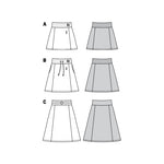 Burda Sewing Pattern 6154 Skirt - Ribes y Casals