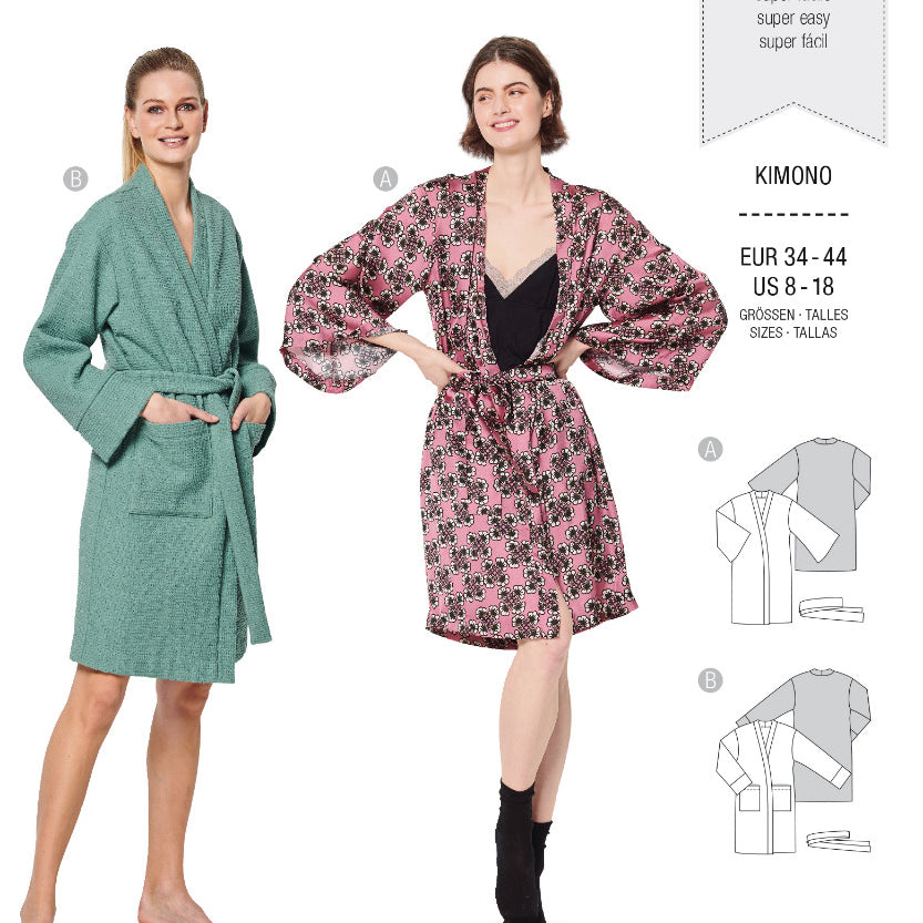 Burda Sewing Pattern 6161 Kimono - Ribes y Casals