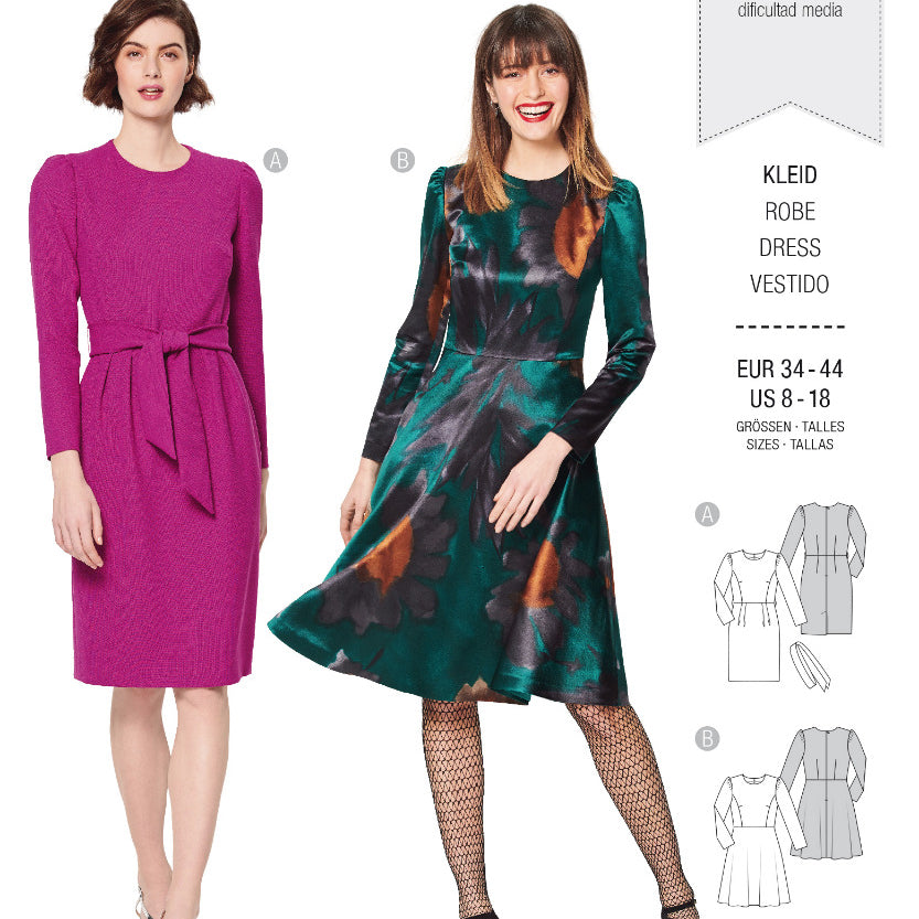 Burda Sewing Pattern 6164 Dress - Ribes y Casals
