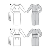 Burda Sewing Pattern 6165 Dress - Ribes y Casals