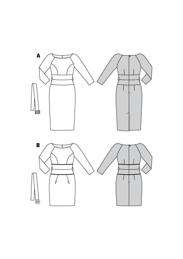 Burda Sewing Pattern 6165 Dress - Ribes y Casals