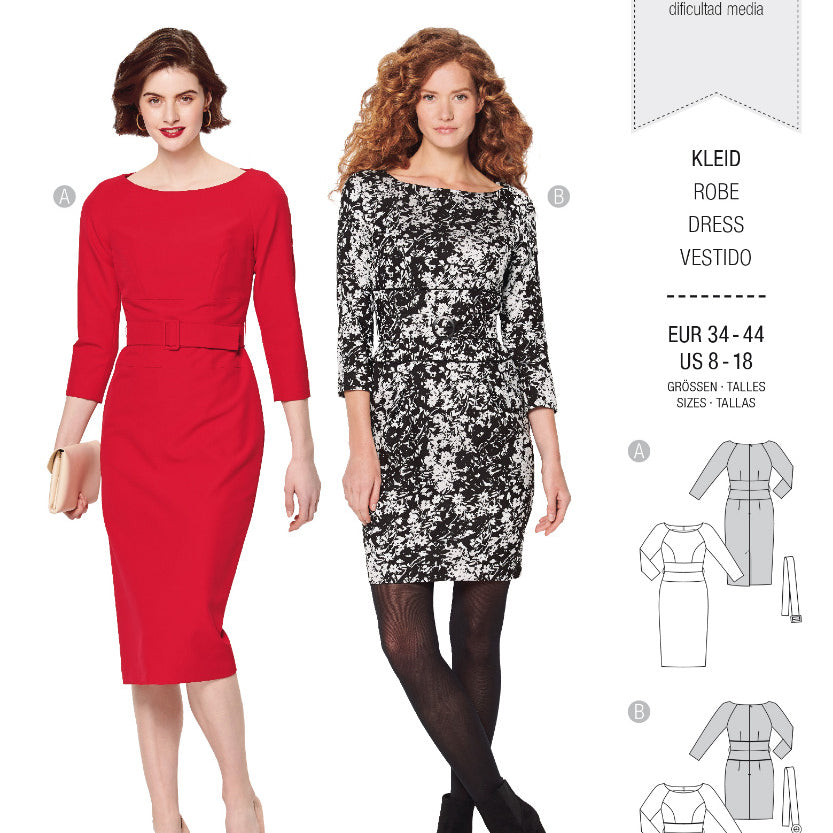 Burda Sewing Pattern 6165 Dress - Ribes y Casals