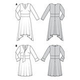 Burda Sewing Pattern 6176 Dress - Ribes y Casals