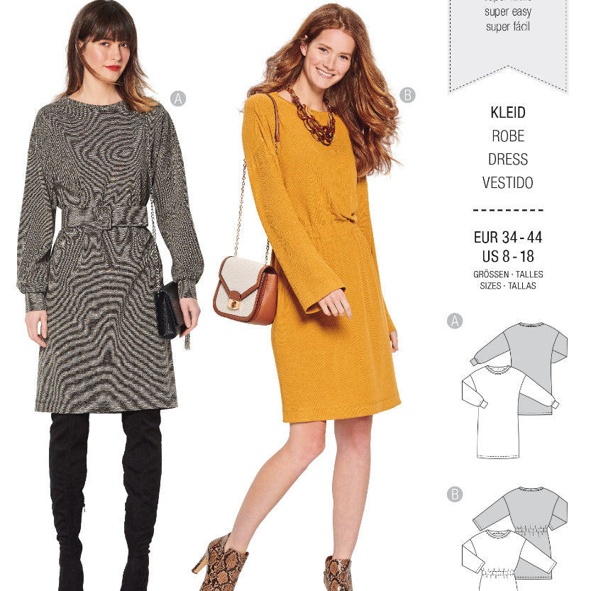 Burda Sewing Pattern 6180 Dress - Ribes y Casals