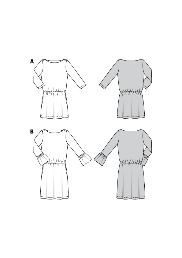 Burda Sewing Pattern 6189 Dress - Ribes y Casals