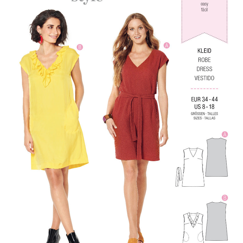 Burda Sewing Pattern 6221 Dress - Ribes y Casals
