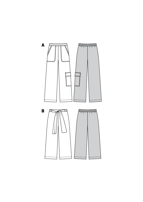 Burda Sewing Pattern 6250 Pants - Ribes y Casals