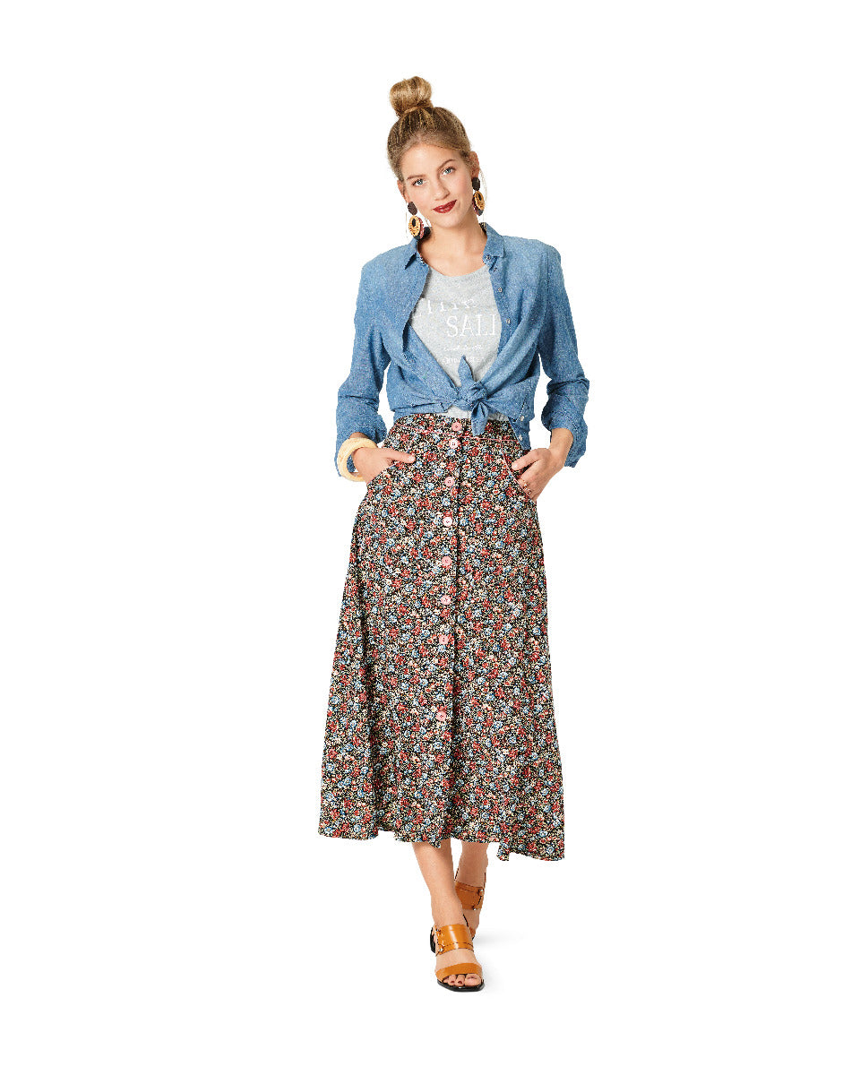 Burda Sewing Pattern 6252 Skirt - Ribes y Casals