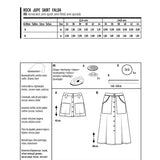 Burda Sewing Pattern 6252 Skirt - Ribes y Casals