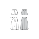 Burda Sewing Pattern 6252 Skirt - Ribes y Casals