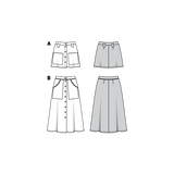 Burda Sewing Pattern 6252 Skirt - Ribes y Casals