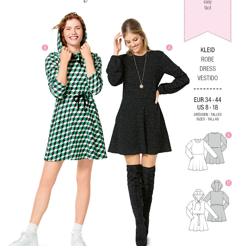 Burda Sewing Pattern 6264 Dress - Ribes y Casals