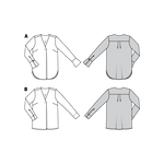 Burda Sewing Pattern 6278 Blouse - Ribes y Casals