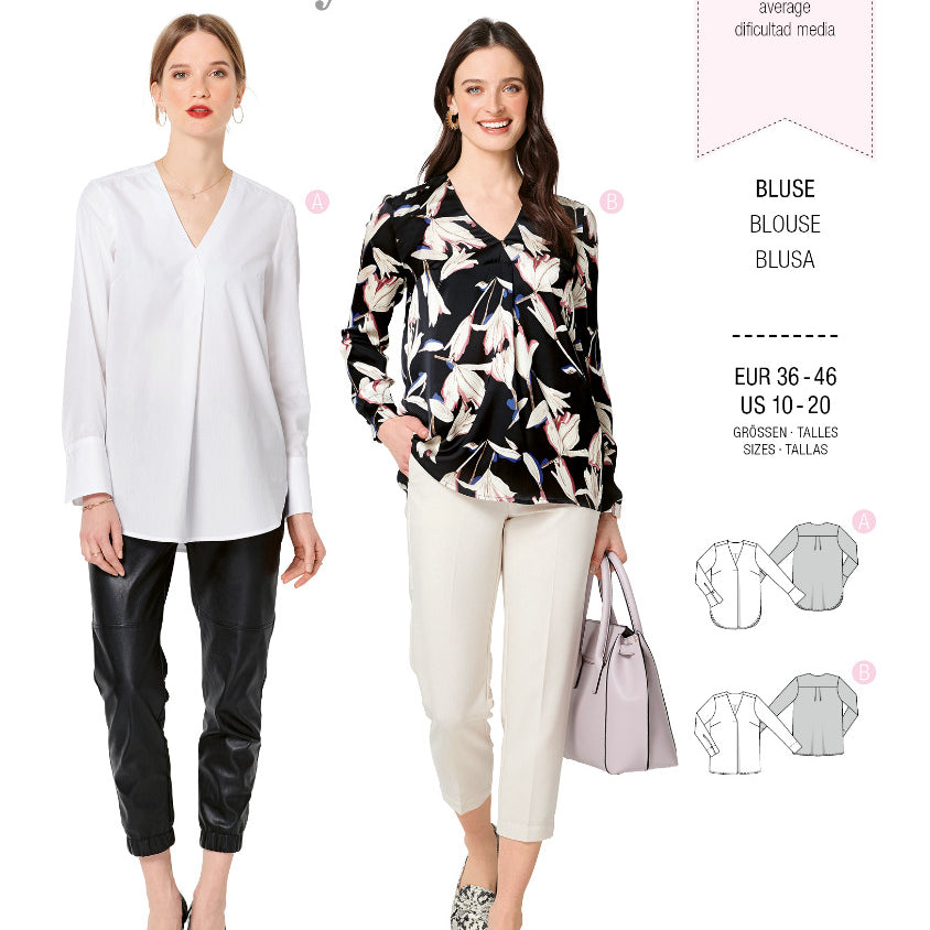 Burda Sewing Pattern 6278 Blouse - Ribes y Casals