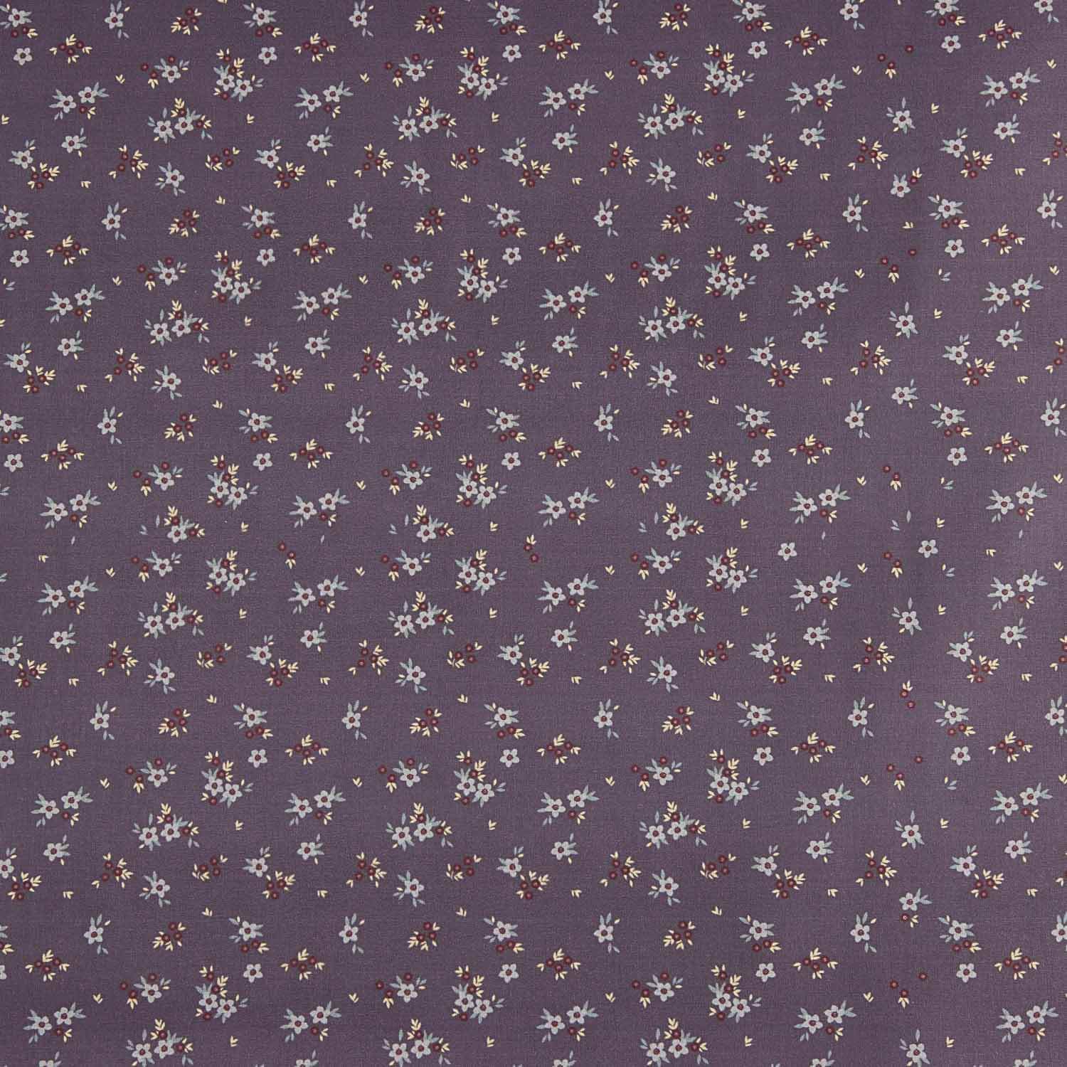 Purple Floral Print Calico - Ribes y Casals