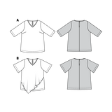 Burda Sewing Pattern 6307 Shirt - Ribes y Casals