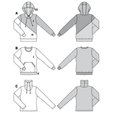 Burda Sewing Pattern 6315 Sweater - Ribes y Casals