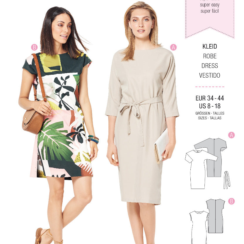 Burda Sewing Pattern 6322 Dress - Ribes y Casals