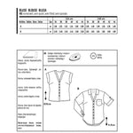 Burda Sewing Pattern 6326 Blouse - Ribes y Casals