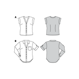 Burda Sewing Pattern 6326 Blouse - Ribes y Casals