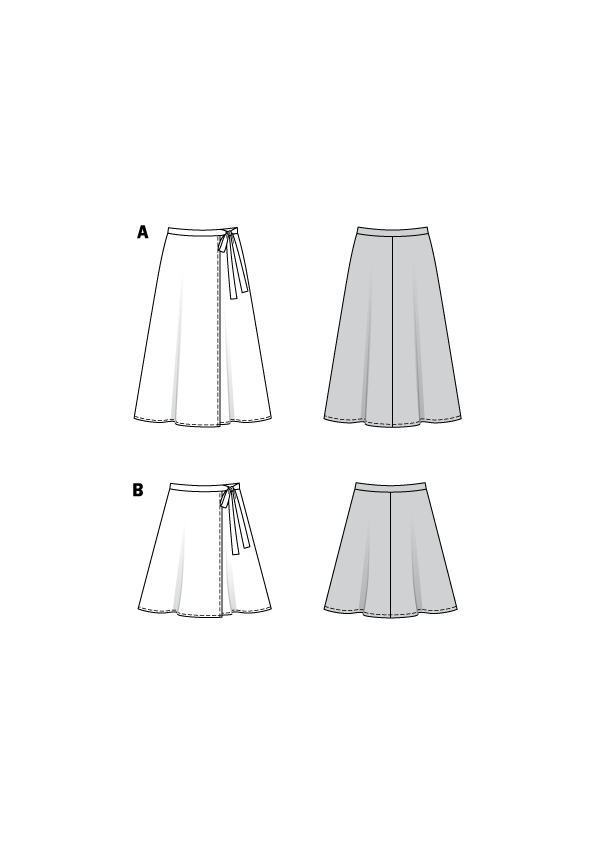 Burda Sewing Pattern 6340 Skirt - Ribes y Casals