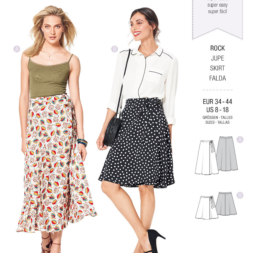 Burda Sewing Pattern 6340 Skirt - Ribes y Casals