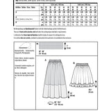 Burda Sewing Pattern 6357 Skirt - Ribes y Casals