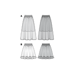 Burda Sewing Pattern 6357 Skirt - Ribes y Casals