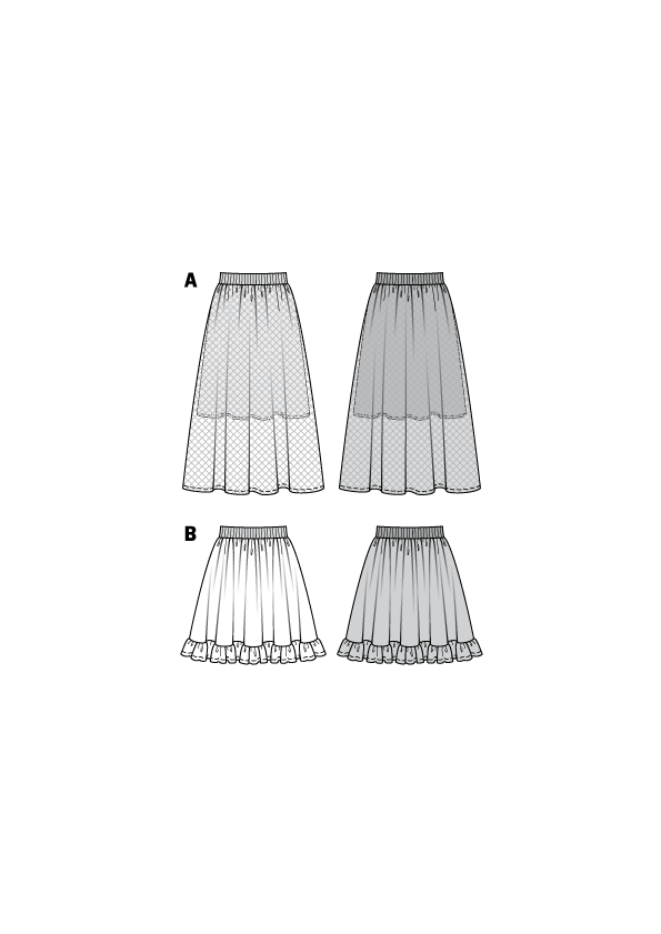 Burda Sewing Pattern 6357 Skirt - Ribes y Casals