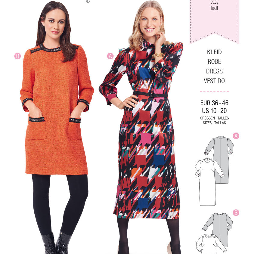 Burda Sewing Pattern 6381 Dress - Ribes y Casals