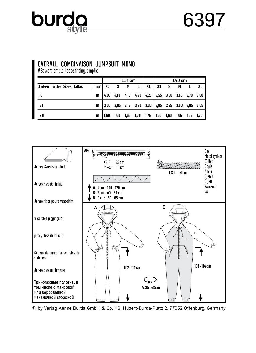 Burda Sewing Pattern 6397 Suit – Ribes & Casals
