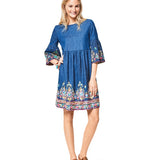 Burda Sewing Pattern 6401 Dress - Ribes y Casals