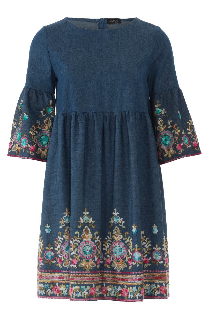 Burda Sewing Pattern 6401 Dress - Ribes y Casals