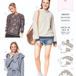 Burda Sewing Pattern 6406 Sweater - Ribes y Casals