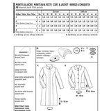 Burda Sewing Pattern 6461 Coat and Jacket - Ribes y Casals
