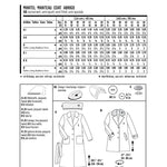 Burda Sewing Pattern 6462 Coat - Ribes y Casals