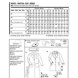 Burda Sewing Pattern 6462 Coat - Ribes y Casals