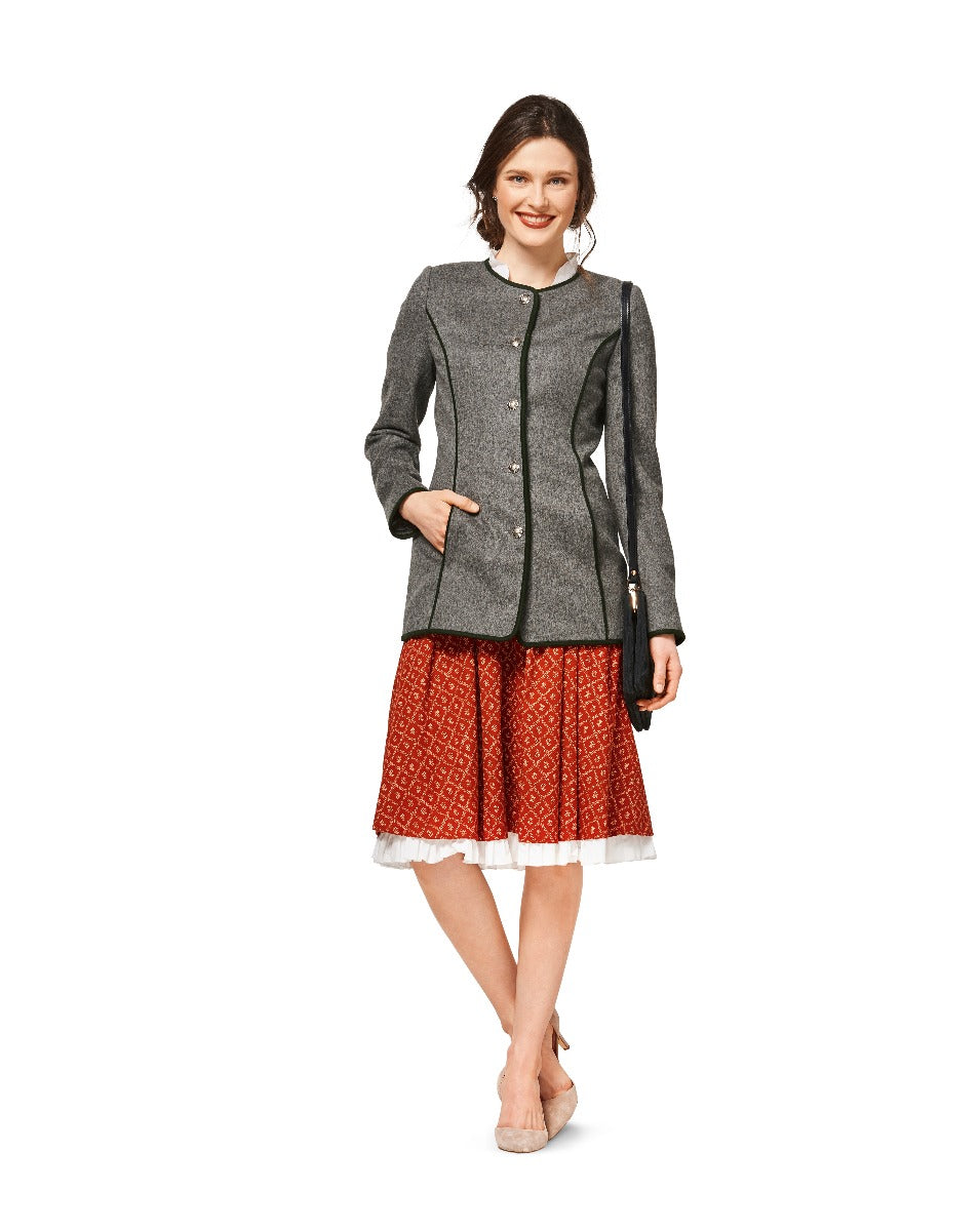Burda Sewing Pattern 6465 Jacket - Ribes y Casals